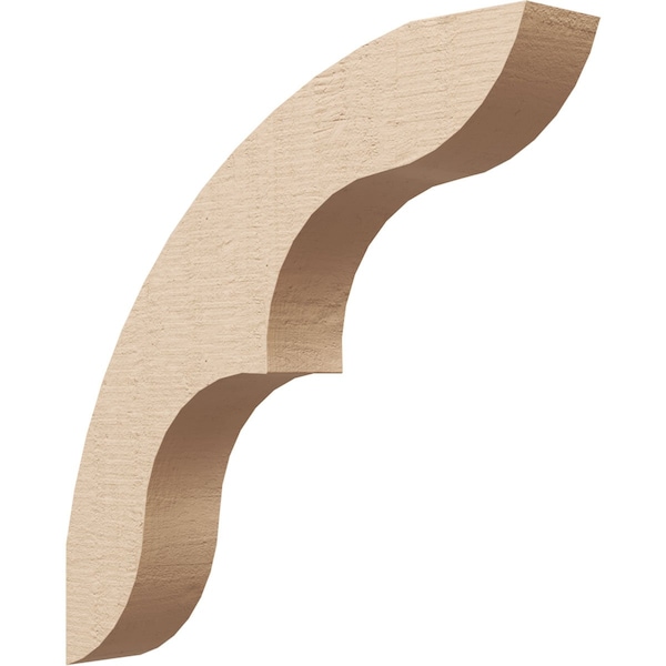 Ekena Millwork 3-inch W x 18-inch D x 18-inch H Ozark Rough Cedar Woodgrain TimberThane Knee Brace, Primed BRCUR03X18X18OZKRCPR - main